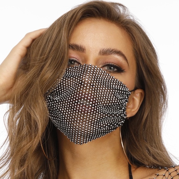 Purple Rhinestone  Bling Mask.(Mask Cover) - Picture 3 of 16